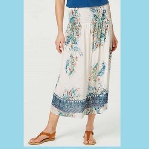 J. Jill Size Cream Paisley Printed
Skirt Plus size 3x women